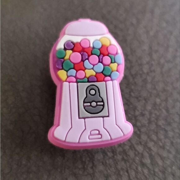 3-for-$15 Rare gumballs dispenser crocs Pink charm. New. - Picture 1 of 2